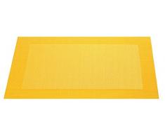ASA, Set di tovagliette in plastica, quadrate, Dimensioni 46Â x 33Â cm, polivinilcloruro, Gelb, 46 x 33 cm