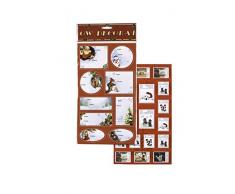 Pack 2 stickers animali + biglietti Natale