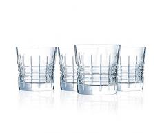 Cristal dArques L8235 Rendez-Vous - Set di 4 calici da vino rosso, in cristallo di alta qualitÃ , 35 cl, trasparente, 32 cl