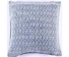 La Finesse Copricuscino Decorativo Quadrato 50 x 50 cm per la casa in Cotone per Soggiorno Divano Camera da Letto cc289, Tessuto colorato, Taglia Unica