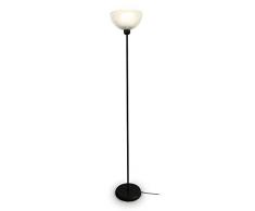 Tosel 50116 - Lampadario a tubo e lavabo, in vetro, 60 W E27 Nero