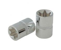 KS Tools CHROMEplus TX E Socket, Bussola Torx E 3/8, E11, Incolore