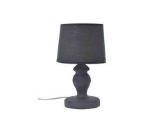 Zons Lampada da Tavolo Ceramica Opaco 4 Colori D15 x H30 cm Grigio