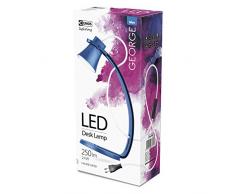 Emos z7501bl, LED Lampada da tavolo George Blu, Plastica, 14Â X 12Â X 30, 5Â cm