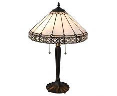 la Casa di Tiffany 5Ll-5211 Lampada da Tavolo, Bianco