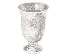 Febland Mosaico Hurricane Vaso, Vetro, Specchio, Piccolo