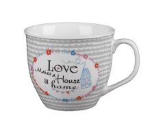 CAMBRIDGE Tazzina Porcellana Fine China Love Makes A Home