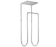 InterDesign Classico Portasciugamani, Montaggio a Muro, Metallo, Argento, 15.25x16.5x52 cm