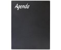 KalaMitica Agenda Design, Lavagna Magnetica Antracite Acciaio Scrivibile con Gessetti. Dimensioni 74x57x0,12cm