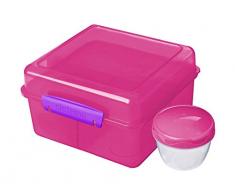 Sistema - Contenitore cubico per Pranzo, plastica, Assorted Colours, 2 L