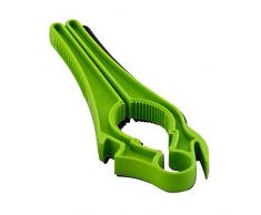 KUHN RIKON 23095 - Apriscatole svizzere, 5 in 1, in plastica, colore: Verde