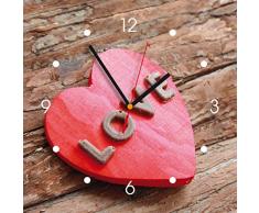 Contento Orologio da Cucina - cuore love