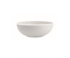 Villeroy & Boch 1042643170 Villeroy & Boch NewMoon Ciotola Rotonda M per Zuppe e Insalate Croccanti, Porcellana, Lavabile in Lavastoviglie, Alta QualitÃ , Bianco, 2150 ml