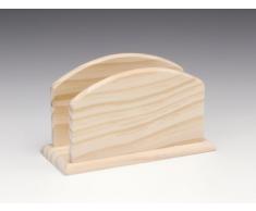 Glorex portatovaglioli, FSC, Legno, Naturale, 15Â x 6,5Â x 8,5Â cm