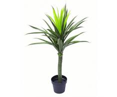 Leaf Pianta Artificiale di Yukka a Forma di Foglia, 90 cm, realistica