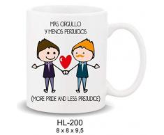 ROYMAR - Tazza con messaggio piÃ¹ orgolo e menos.Men Tazzine da colazione, non applicare