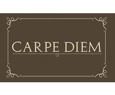 GIFTCOMPANYITALY Zerbino Carpe Diem, Cocco, Marrone, 75x2x45cm