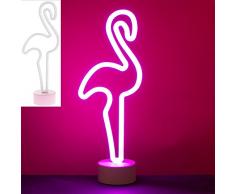 Lesser & Pavey Flamingo - Lampada al neon rosa