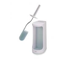 Joseph Joseph Flex Store Portascopino Bagno Spazzola WC con contenitore portaoggetti extra-large - Blu/Bianco