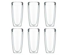 Bodum 11894-10SA-12 PAVINA Outdoor - Set di 6 bicchieri a doppia parete, in plastica duratura, 0,6 litri