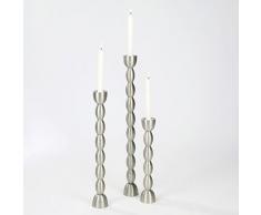 Lambert Brancusi - Candelabro in Alluminio Spazzolato, Altezza 63,5 cm, Misura Unica, Colore: Argento