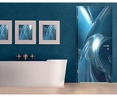 Adesivo da Parete per Porta, Universo, Dimensioni: 221 cm x 93 cm