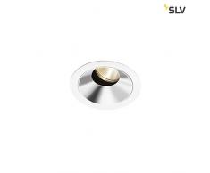 SLV RENISTO DL - Faretto LED da incasso per interni, rotondo, bianco, 3000 K, 36Â°, 9,6 W, alluminio, 16 W