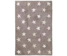 benuta Tappeto per Bambini con Stelle, Cotone, Colore: Rosa, 120 x 180 cm