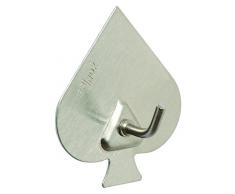 Brinox Mini Appendiabiti Adesivo 5.2x4.4x2.1 cm Acciaio Inox