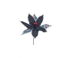 Pick stella Natale jeans bicolore e scozz.26cm