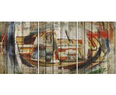 Artestock Trittico Alba, Legno, Multicolore, 70Â x 50Â x 3.4Â cm