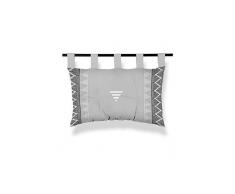 Soleil docre Inca - Testiera da Letto, in Cotone, 45 x 70 cm, Colore: Bianco