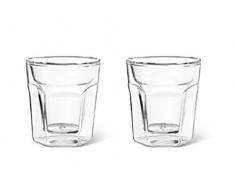Leopold Vienna LV01510Â Vetro a Doppia Parete Espresso, Set di 2, 100Â ml