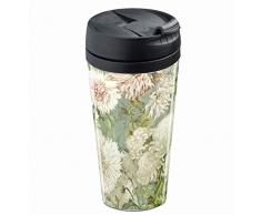 Wantit Flower Tazza di Viaggio Isotermico Personalizzabile plastica Verde 7,8Â x 7,8Â x 17,5Â cm