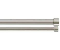 AmazonBasics Bastone da tenda, doppio - 72 - 144, Nichel