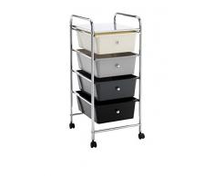 Wink Design Air Cassettiera con Ruote, 32x36.5x76 cm