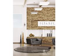 benuta Shaggy Breeze - Tappeto a Pelo Lungo per Camera da Letto e Soggiorno, Fibra Sintetica, Talpa, Diametro 120 cm