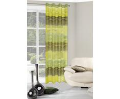 Eurofirany ZAS/Erin/Obiettivo Tenda Erin con Occhielli, a Righe, 140Â x 250Â cm, Verde