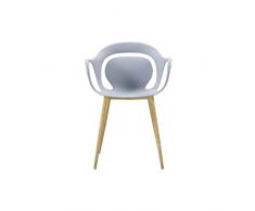 ZONS Poltrona, Grigio, L.60 x P.60 x H.81 cm