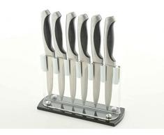 FK Automotive Set di coltelli da Cucina Valencia 6Â Pezzi Ceppo in Acrilico
