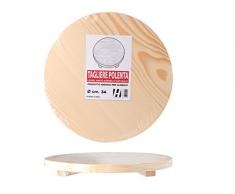 H&H Tagliere Senza Manico, 34 cm, Legno, Marrone