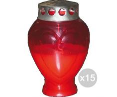 Cuore Set 15 Lumini U Ceri Piccolo Rosso 1305 Profumazione E Decorazione della Casa