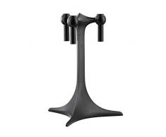 Stoff Nagel Candelabro in Tessuto, 23 x 17 cm, Colore: Nero