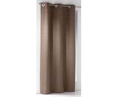 Douceur DIntÃ©rieur - 1604365, Tenda Con Occhielli , 140 X 240 Cm , Suedine , Scamosciato Unito , Beige
