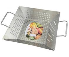 Apollo Deep bistecchiera, in Acciaio Spazzolato, Argento, 41Â x 30Â x 8Â cm