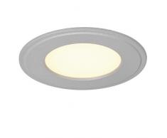 SLV LED faretto da incasso luce Senser, 6 W, rotondo, SMD, 120 Grad, 3000 K, argento 162733