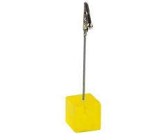 Ebuygb Nome Tabella impostazione Marker segnaposto Holder, Resina, Transparent Yellow, 11.99 x 3.81 x 3 cm