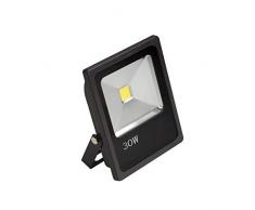 Vivida - Flood Applique Led IP65 Finitura Nera 30W