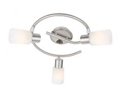globo, Lampadario a 3 luci, attacco E14, Argento (silber), 230,0 V