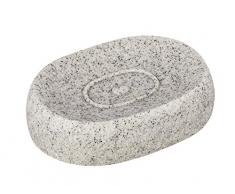 Wenko 22019100Â - Dispenser per sapone Puro, colore: Grigio chiaro, Poliresina, Grigio, 12.7x9.0x3.1 cm